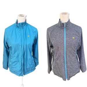 Women's Blue and Gray Jackets